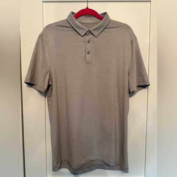 Lululemon Men’s Sz L Grey Polo Shirt - Picture 3 of 5